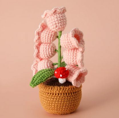 Handmade Crochet Flower Lamp