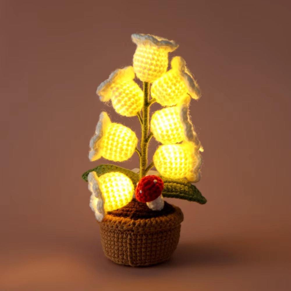 Handmade Crochet Flower Lamp
